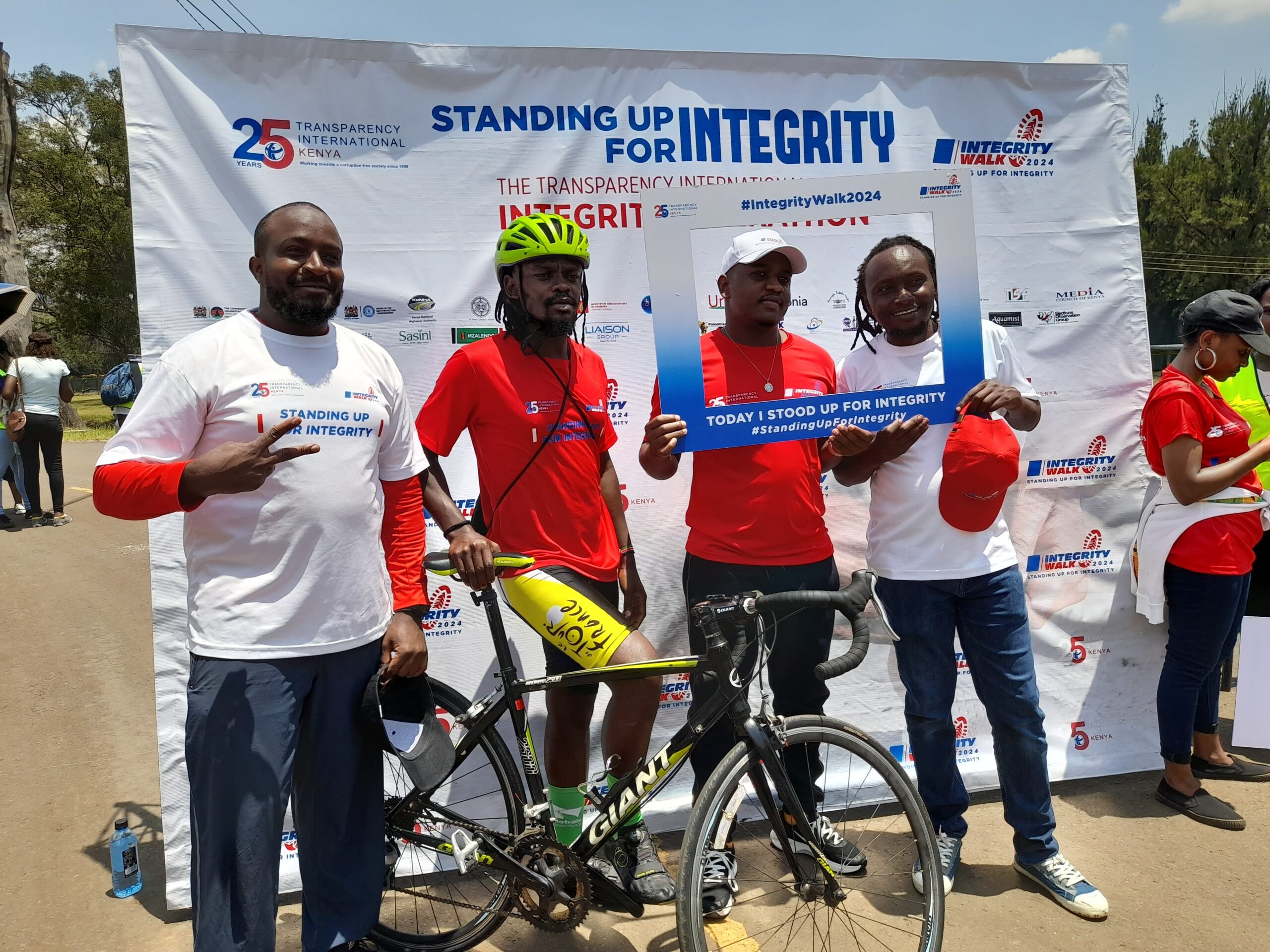 Participants at a past Integrity Walkathon by Transparency International Kenya
